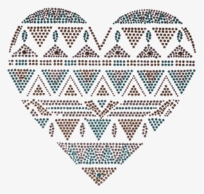 Aztec Heart - Large - Heart, HD Png Download, Free Download