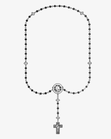 Black And White Rosary Png, Transparent Png, Free Download
