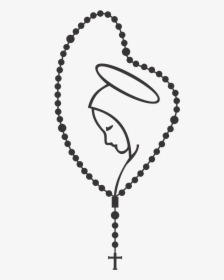 Clip Art Adesivo Para Carro E - Holy Rosary Drawing, HD Png Download, Free Download