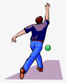 Free Person Bowling Vector Clip Art Image From Free - Person Bowling Clipart, HD Png Download, Free Download