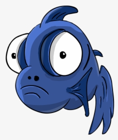 Fish, Fish-telescope, Cartoon, Small Fish, Big Eyes - Cartoon Fish With Big Eyes, HD Png Download, Free Download