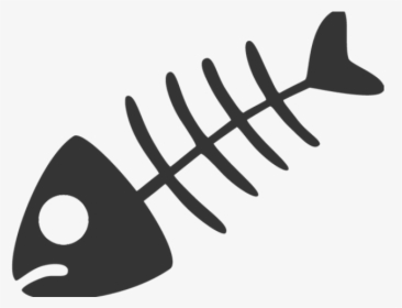 Dead Cartoon Fish - Fish Bone Vector Png, Transparent Png, Free Download