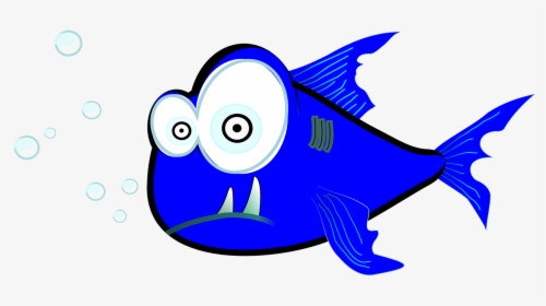 Shark Cartoon Fish Free Photo - Piranha Clipart, HD Png Download, Free Download