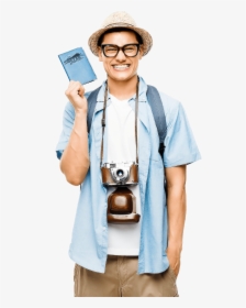 Tourist With Sibuyan Adventure Guide - Male Tourist Png, Transparent Png, Free Download