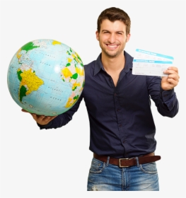Transparent Tourist Png - Holding A Boarding Pass, Png Download, Free Download