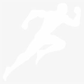 Man Running White Icon Png , Png Download - Running Man White Silhouette, Transparent Png, Free Download