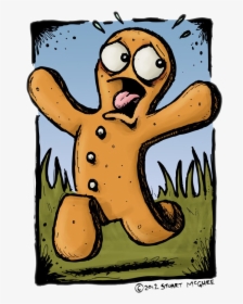 Running Gingerbread Man Png Image - Gingerbread Man Running, Transparent Png, Free Download