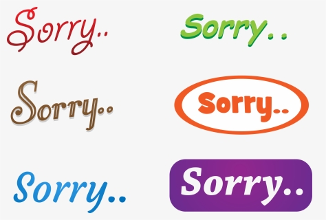 6 Sorry Vectors - Sorry Png, Transparent Png, Free Download