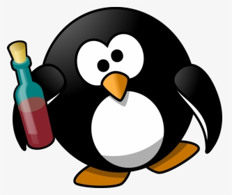 Flightless Bird,beak,bird - Drunk Penguin, HD Png Download, Free Download