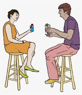 People Drinking Cliparts - People Drinking Coffee Clipart, HD Png Download, Free Download