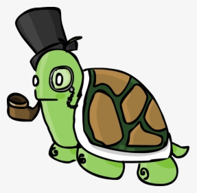 Cartoon Turtle With A Monocle - Transparent Turtle With Monocle, HD Png Download, Free Download