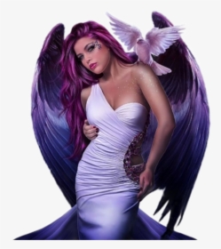 #mujer #angel #paloma, HD Png Download, Free Download