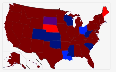 Legal Drinking Age In 1969 - Us Senate Map, HD Png Download, Free Download