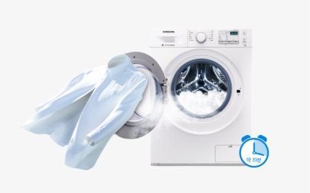 Washing Machine With Clothes Png, Transparent Png, Free Download