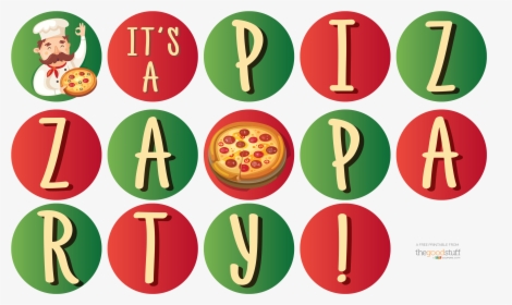 Pizza Party Free Printable Invitations, HD Png Download, Free Download