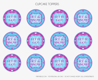 Cupcakes Toppers Free Printable Frozen, HD Png Download, Free Download