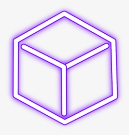 #neon #cube #freetoedit #square #purple #glow #light - Neon Pink Light Square, HD Png Download, Free Download