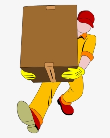 Movers, Moving, Carry, Lift, Walk, Package, Transport - Warehouseman Clipart, HD Png Download, Free Download