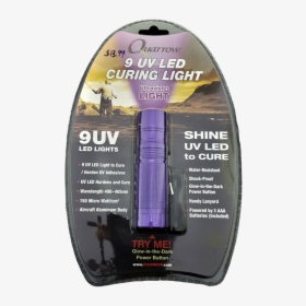 9 Uv Led Flash Light Ultraviolet Glow Disc Golf - Black Cat, HD Png Download, Free Download