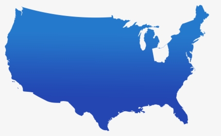 Blue Map Of Us, HD Png Download, Free Download