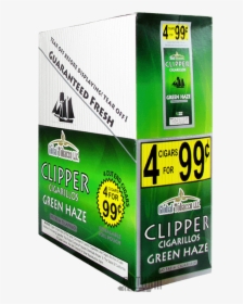 Clipper Cigarillos Green Haze Box - Sign, HD Png Download, Free Download