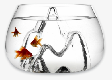 Transparent Small Fish Png - Modern Glass Fish Bowl, Png Download, Free Download