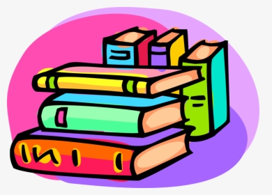 Vector Illustration Of Books As Printed Works Of Literature - Chapter Books Clip Art, HD Png Download, Free Download