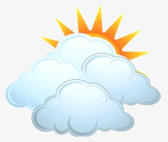 Partly Cloudy Clipart Image With Rain Transparent Png - Mostly Cloudy Clip Art, Png Download, Free Download