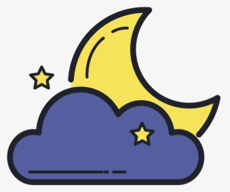 Cloudy Night Icon - Night Logo Icon Png, Transparent Png, Free Download