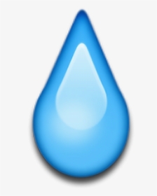 #emojis #emoji #agua #gotas #lagrima - Drop, HD Png Download - kindpng