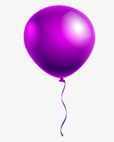 Transparent Purple Balloons Png - Transparent Background Purple Balloon, Png Download, Free Download