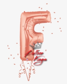 Rose Gold Letter F - Balloon, HD Png Download, Free Download