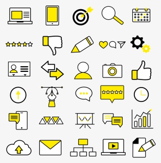 Icons Yellow Icon Business Communication Icons - Business Icon Free Download, HD Png Download, Free Download