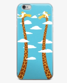 Cloudy Day - Phone Cases - Giraffe Long Neck Cartoon, HD Png Download, Free Download