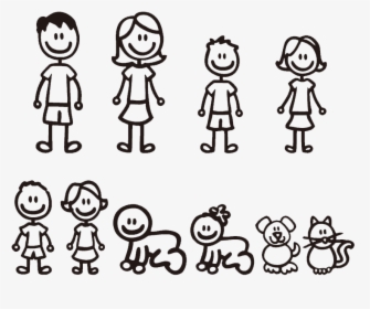 Stick Figure Family - Stick Figure Family Png, Transparent Png, Free Download