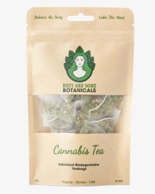 Body And Mind Botanicals Cbd Teabags - Cannabis Tea, HD Png Download, Free Download