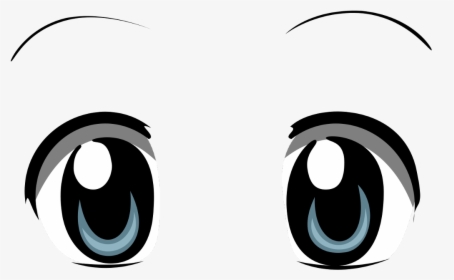 #ojos #anime #kawaii #cute #ojosgrandes - Anime Eyes Transparent Background, HD Png Download, Free Download