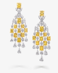 High Jewelry Yellow Earrings, HD Png Download, Free Download