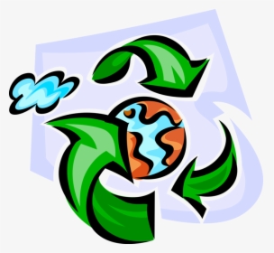 Vector Illustration Of Recycle To Save Planet Earth - Vector Graphics, HD Png Download, Free Download