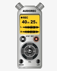 This Free Icons Png Design Of Voice / Audio Recorder - Mobile Phone, Transparent Png, Free Download