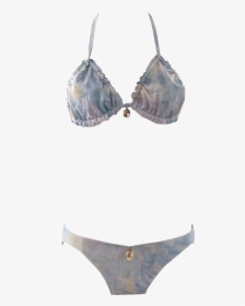 Watercolor Pastel Bikini With Gems And Gold - Brassiere, HD Png Download, Free Download
