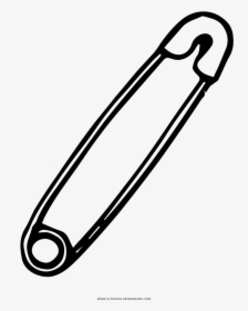 Safety Pin Coloring Page - Colouring Picture Of Pin, HD Png Download, Free Download