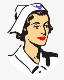Clipart Of Nurse, Nurses And Nursing - Nurse Black And White Clip Art Drawing, HD Png Download, Free Download