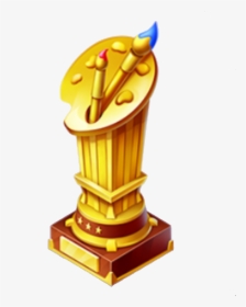 Gold Artist Trophy - Artist Trophy, HD Png Download, Free Download