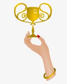 Bowl Trophy Gold - Mano Con Trofeo Png, Transparent Png, Free Download