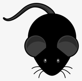 C57bl/6 With Dark Grey Ears Svg Clip Arts - Mouse Silhouette Clipart, HD Png Download, Free Download