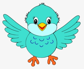 Bird Clipart Little Blue Bird Clip Art Png - Cute Bird Clip Art, Transparent Png, Free Download