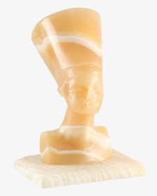Neoclassical Egyptian Revival Alabaster Nefertiti Bust - Sculpture, HD Png Download, Free Download