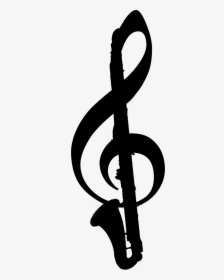 Made This Bass Clarinet Shirt Design, Then We Had No - Bass Clarinet Treble Clef, HD Png Download, Free Download