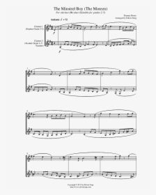 Clarinetduet - Bless Em All Sheet Music, HD Png Download, Free Download